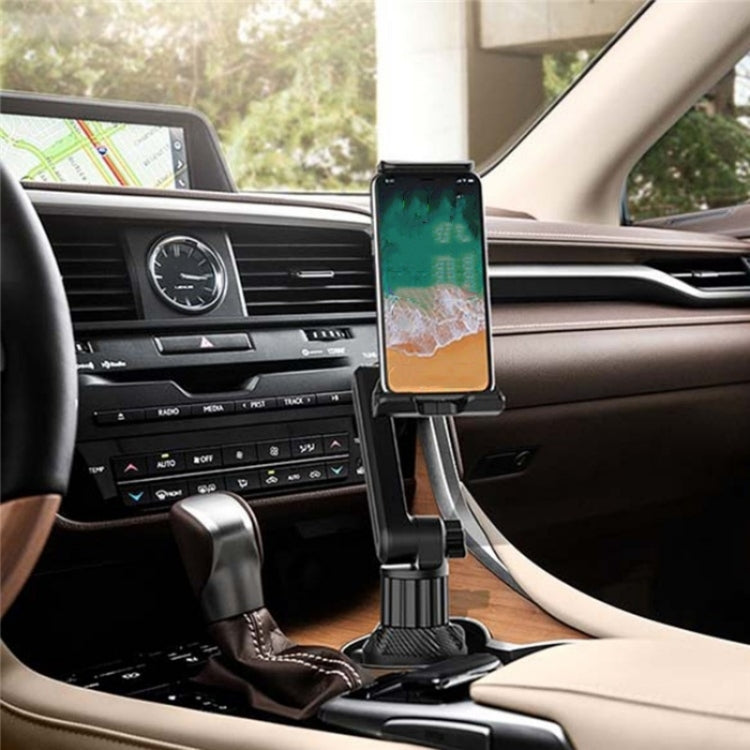 CUP-B16 Universal Long Neck 2 Shaft Rotating Car Cup Mount Phone Holder, CUP-B16