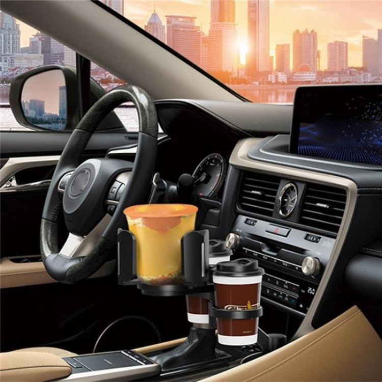 D03 For Drink Bottle Snack Car Cup Holder Expander Adjustable Dual Round Car Cup Holder, D03
