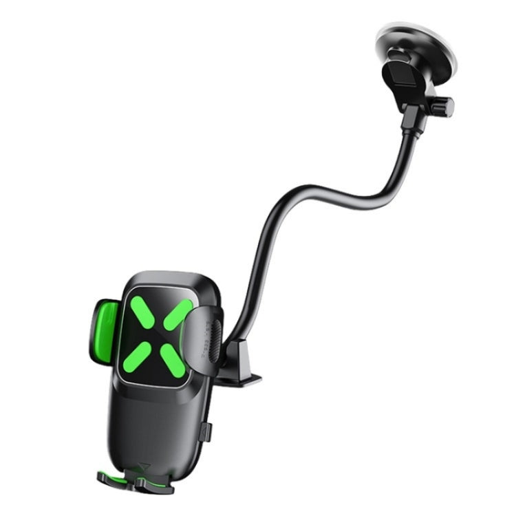 X034 Universal Truck Bus Dashboard Flexible Adjustable Windshield Suction Cup Car Phone Holder, X034, X034  (Black)