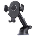 D40+105+K5 Carbon Fiber Texture Car Suction Cup Telescopic Arm Phone Holder Windshield Dashboard, D40+105+K5