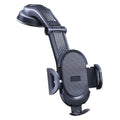 ES33 Car Mobile Phone Holder Bracket Carbon Fiber 360 Degree Rotation Suction Cup Mount, ES33 (Black), ES33 (Red)