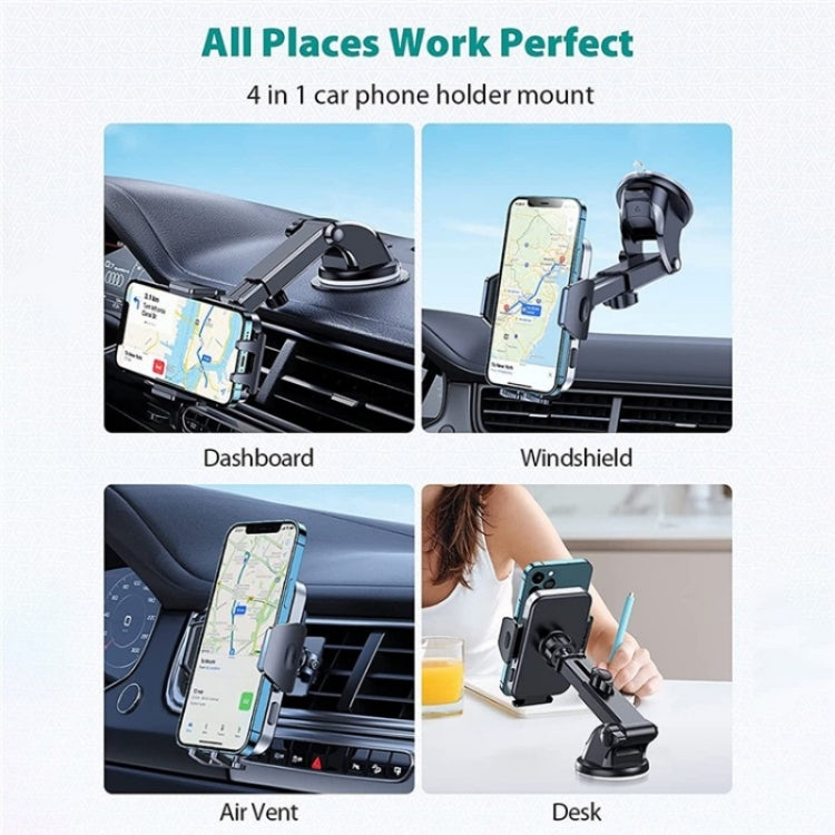 D-281+105+K5 Dashboard Cell Phone Mount Car Air Vent Bracket Car Phone Holder Suction Cup, D-281+105+K5