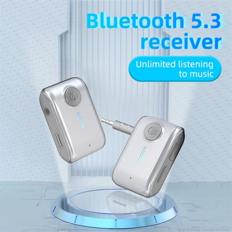 With Type-C Input TF Card Slot Hands-Free AUX Car Bluetooth Receiver, W2