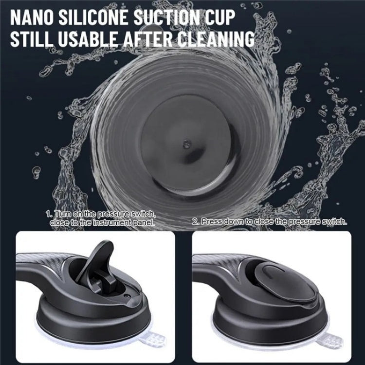 ES25 Nano Silicone Suction Cup Mount Car Dashboard / Windshield Phone Holder, ES25