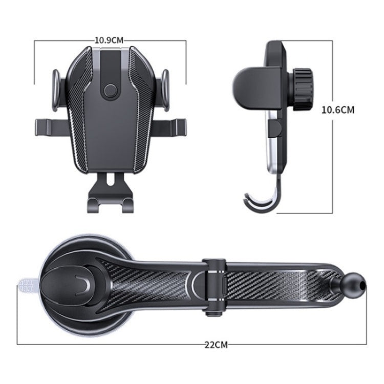 ES281 Car Dashboard Windshield Air Vent Suction Cup Phone Holder For 4-6.7 Inch Phone Mount, ES281