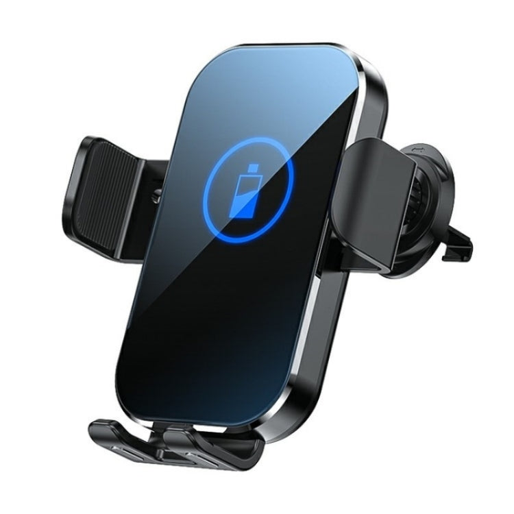 X10 15W Wireless Fast Charging Car Phone Navigation Holder, X10 (黑色), X10 (Silver)