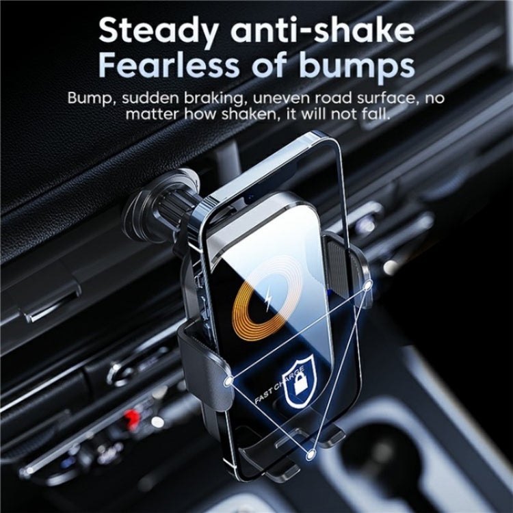 X12 Car Air Vent Touch Sensing Wireless Phone Charger Holder, X12 (Black), X12 (Silver)