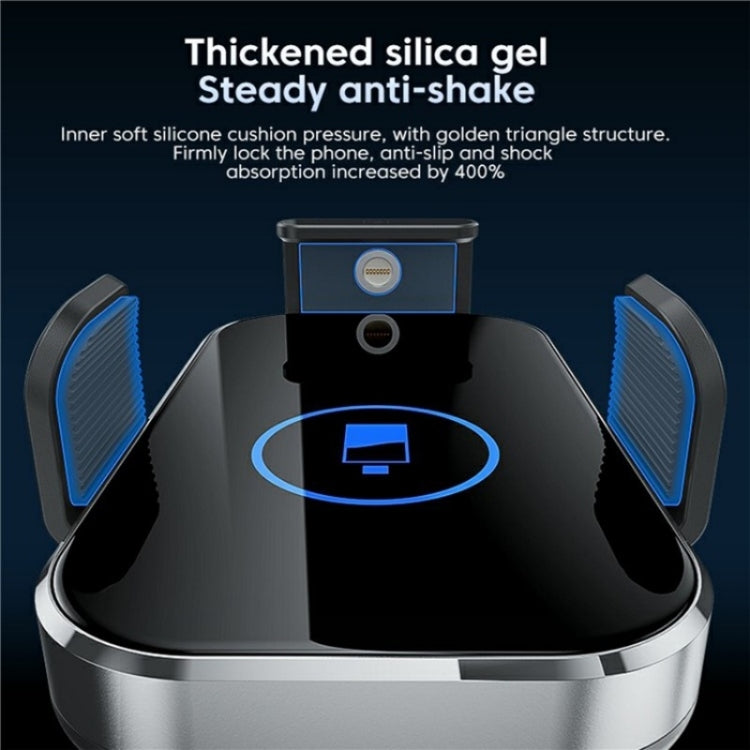 X10s Car Air Vent Hook 66W High Power Intelligent Induction Wireless Charger, X10s (Tarnish), X10s (Silver)