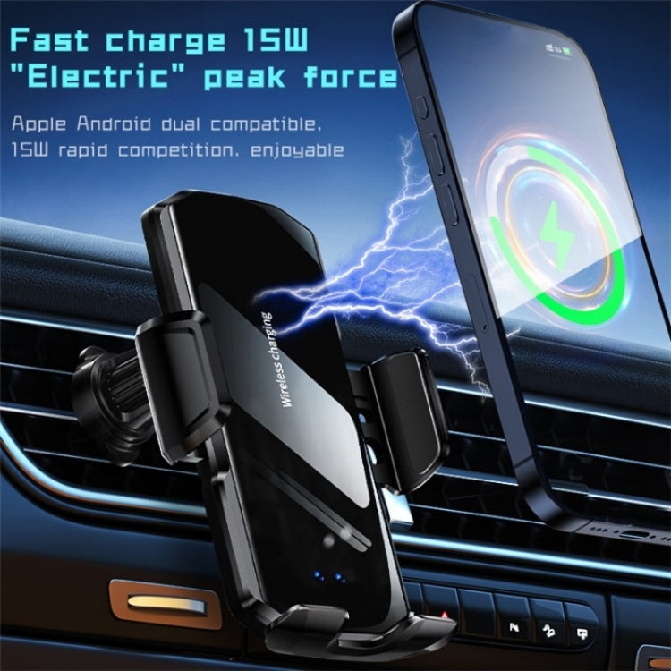 SD10 Wireless Charging Car Air Vent Car Mount Smart Sensor Phone Holder Charger, SD10