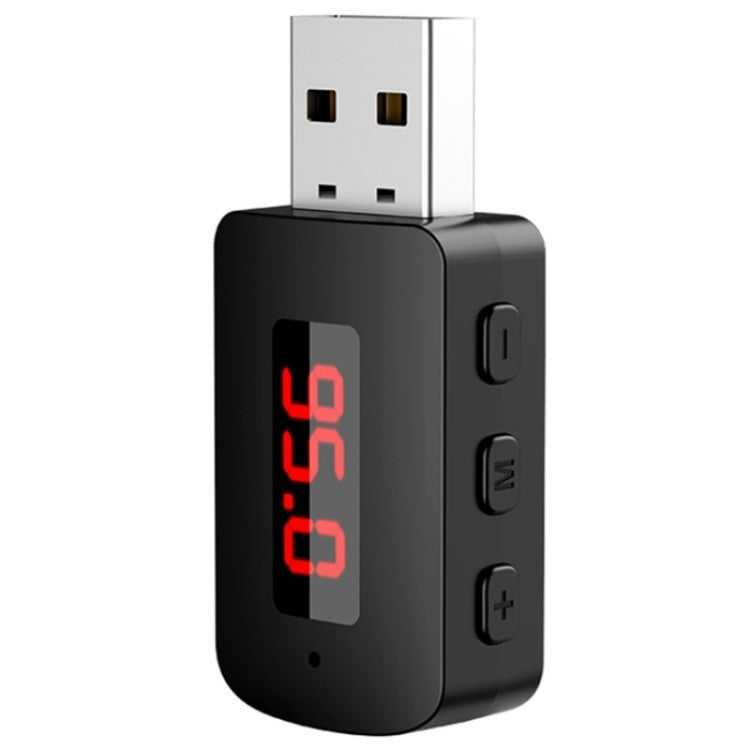 M10 Car Digital Display FM Radio USB Bluetooth Adapter Wireless Audio Receiver, M10