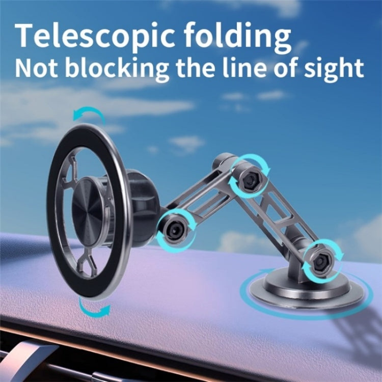 G188 Aluminum Alloy Adjustable Cellphone Stand Car Dashboard Magnetic Phone Holder, G188 Gold, G188 Grey, G188 Silver