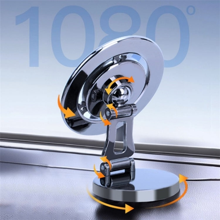 G168 Rotatable Cellphone Stand Car Dashboard Windshield Magnetic Phone Holder, G168 Grey, G168 Silver