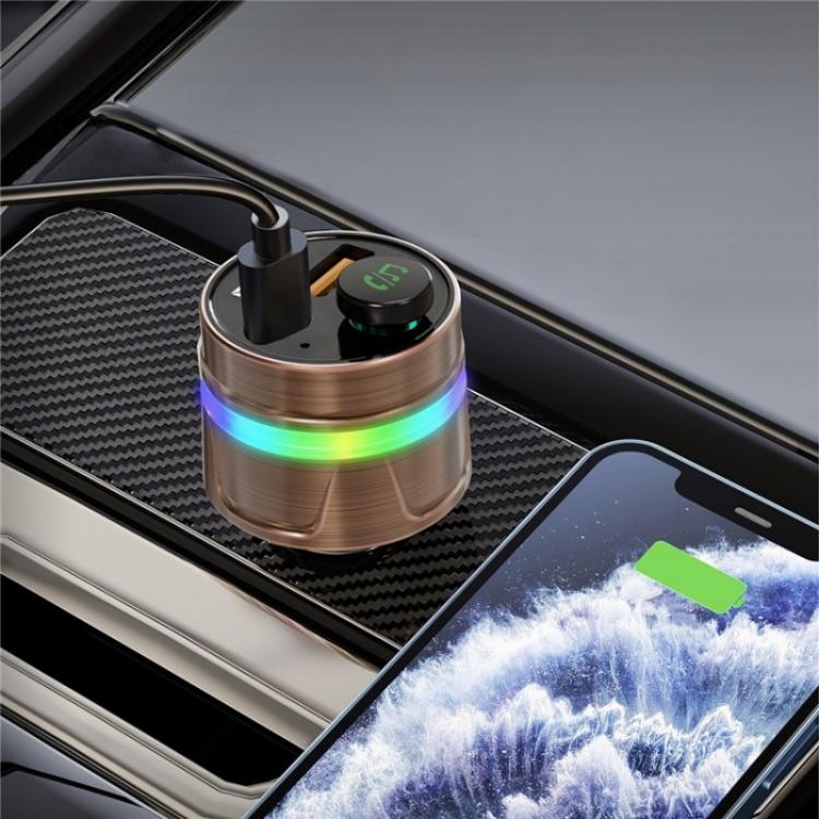 C74 Bluetooth 5.3 Car Charger PD 30W Fast Charging  with Digital Display, C74