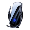 Q15 Car Vehicle Navigation Phone Holder Car Air Vent Mount Magnetic Wireless Charging Stand, Q15 Black, Q15 Silver
