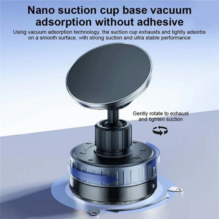 T26 Multi-Angle Adjustable Vacuum Suction Stand Magnetic Car Phone Holder, T26
