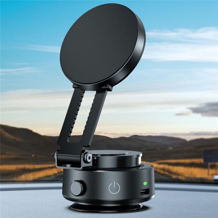 V1 Extendable Electric Suction Magnetic Foldable Stand Universal Car Dashboard Phone Holder, V1