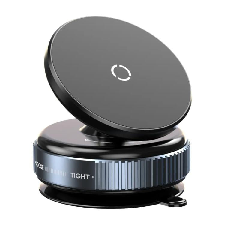 K009 360 Degree Rotation Navigation Holder Mechanical Vacuum Suction Magnetic Car Stand, K009 (Black), K009 (White)