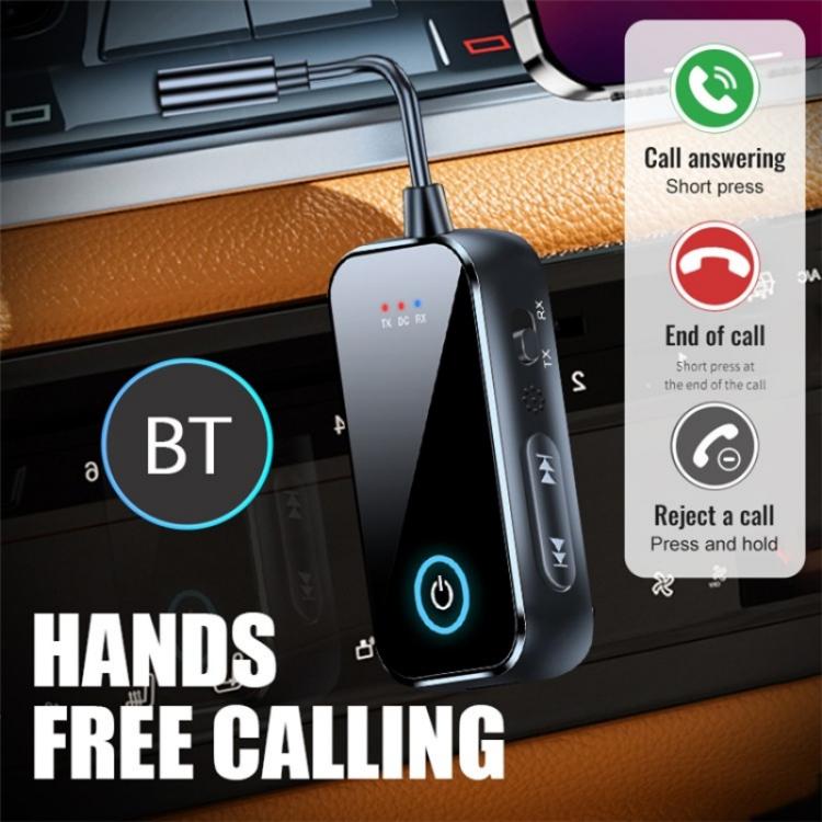 T80 2-in-1 Car AUX / TV / Speakers Wireless Bluetooth-Compatible 5.4 Receiver / Transmitter