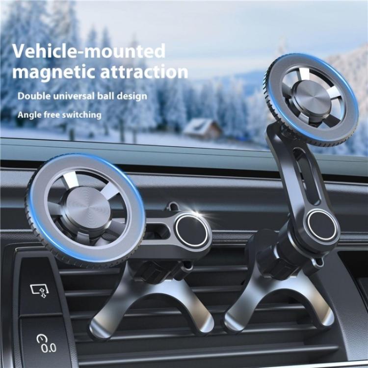V005 360 Degree Rotatable Air Vent Holder Bracket Compatible With MagSafe Car Phone Mount, V005 (Gear Type), V005 (Single Hole)