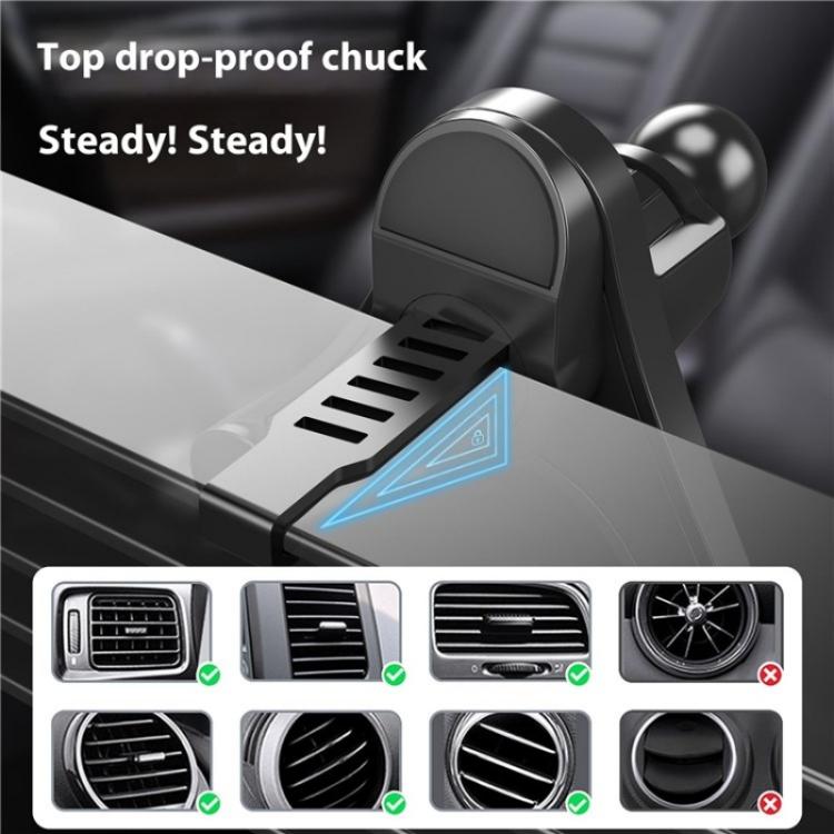 V005 360 Degree Rotatable Air Vent Holder Bracket Compatible With MagSafe Car Phone Mount, V005 (Gear Type), V005 (Single Hole)