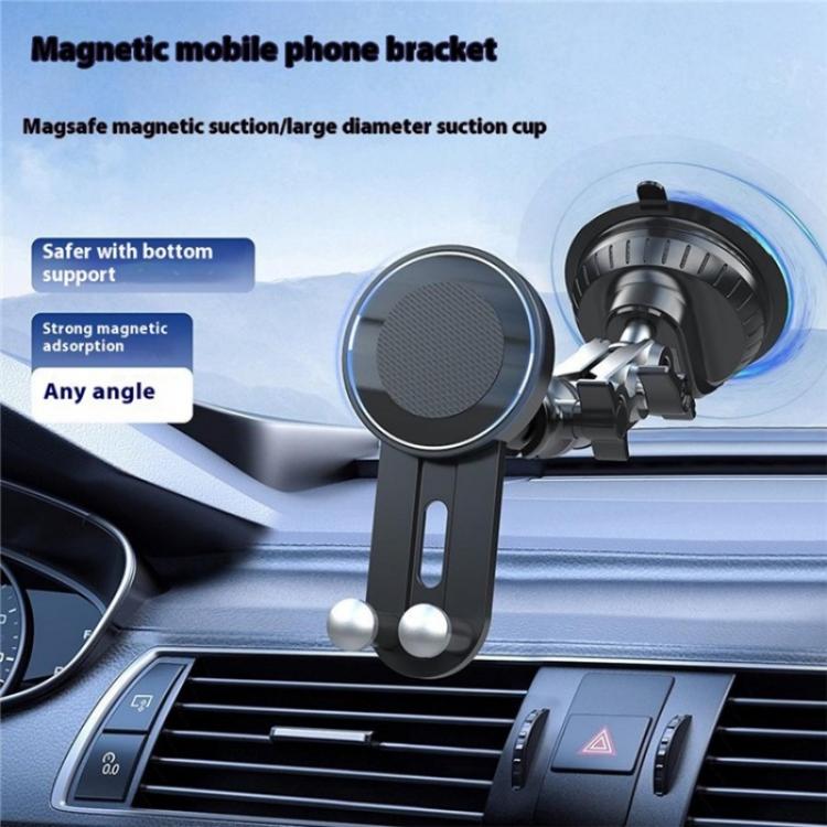 XWJ037 Suction Cup Base Long Arm Cellphone Bracket Short Type MagSafe Car Phone Holder, XWJ037