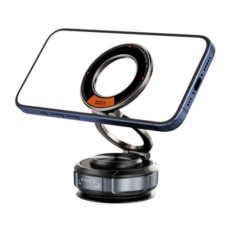 SD07 Magnetic 360 Degree Adjustable Vacuum Suction Phone Holder Car Mount Foldable Stand, SD07