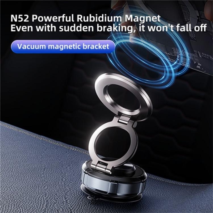 SD07 Magnetic 360 Degree Adjustable Vacuum Suction Phone Holder Car Mount Foldable Stand, SD07