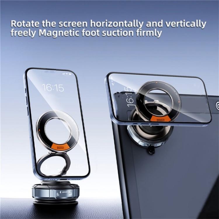 SD07 Magnetic 360 Degree Adjustable Vacuum Suction Phone Holder Car Mount Foldable Stand, SD07