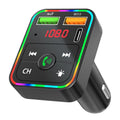 PDF2 With Ambient Light Fast Charger FM Transmitter Bluetooth Hands Free Call MP3 Player, PDF2