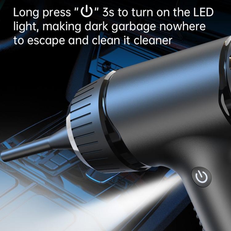 V16D 7 Nozzles 2 in 1 Car Vacuum Cleaner Powerful Suction Rechargeable Handheld Dust Blower, V16D