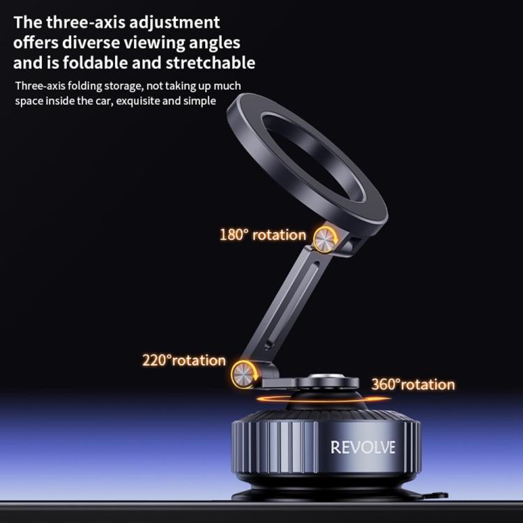 Z23 Dashboard 360 Degree Rotation Foldable Vacuum Suction Magnetic Car Cellphone Bracket, Z23