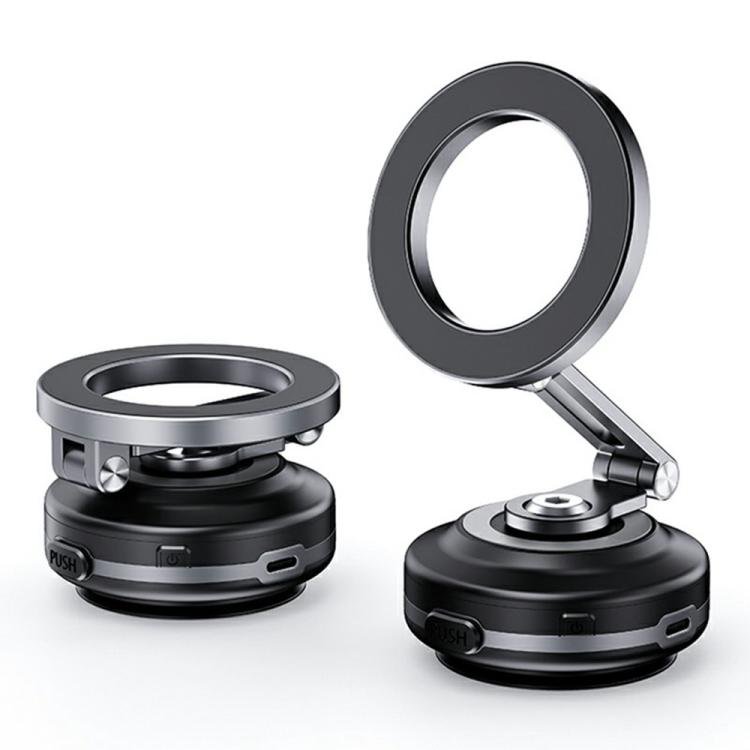 X64 Car Phone Mount Foldable Magnetic Electric Vacuum Suction Smartphones Bracket, X64