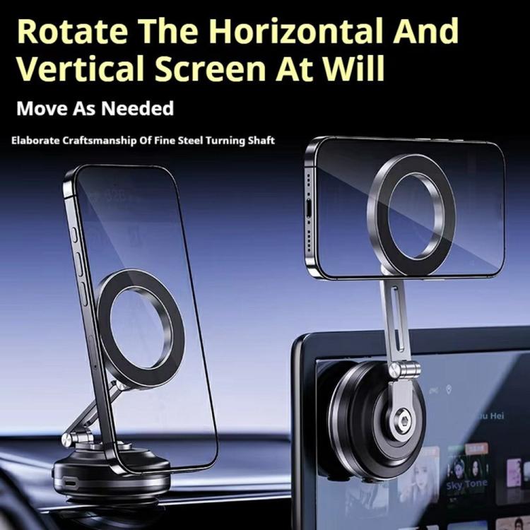 X64 Car Phone Mount Foldable Magnetic Electric Vacuum Suction Smartphones Bracket, X64