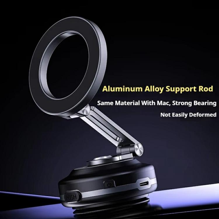 X64 Car Phone Mount Foldable Magnetic Electric Vacuum Suction Smartphones Bracket, X64