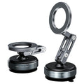 X53 Vacuum Suction Cup 360 Rotation Foldable Cellphone Bracket Magnetic Car Dashboard Phone Holder, X53