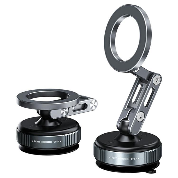 X53 Vacuum Suction Cup 360 Rotation Foldable Cellphone Bracket Magnetic Car Dashboard Phone Holder, X53