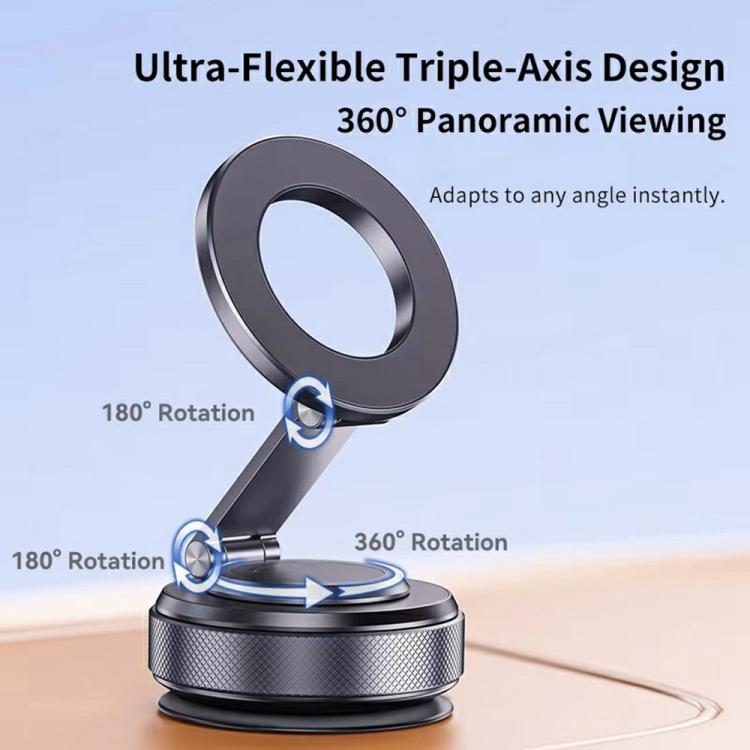 X69 Dashboard Windshield Suction Cup Base 360 Degree Rotation Magnetic Car Phone Holder, X69