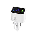 QC4.0 30W + PD3.0 30W LED Digital Display Car Charger, TE-S01