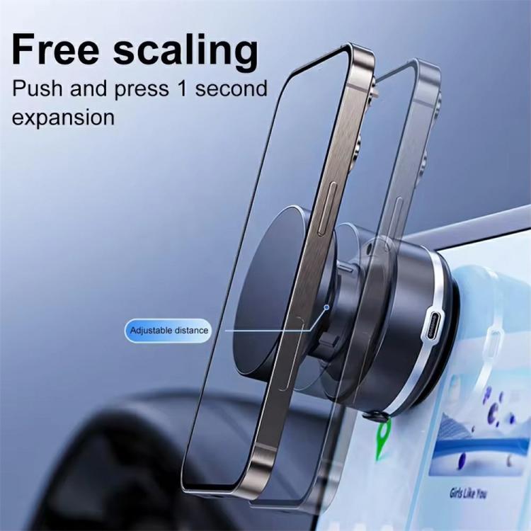 X95 Car Dashboard Windshield Navigation Bracket Magnetic Vacuum Suction Cup Phone Mount, X95