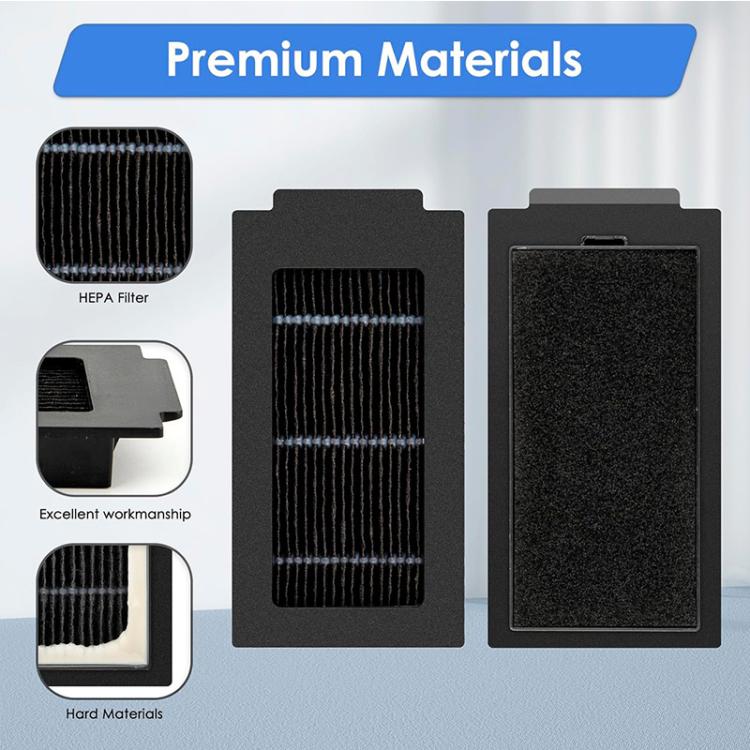 JUNSUNMAY 4pcs Sweeper Clean Filter for Ecovacs Deebot T50 Pro / T50 Max / T50 Omni, Clean Filter