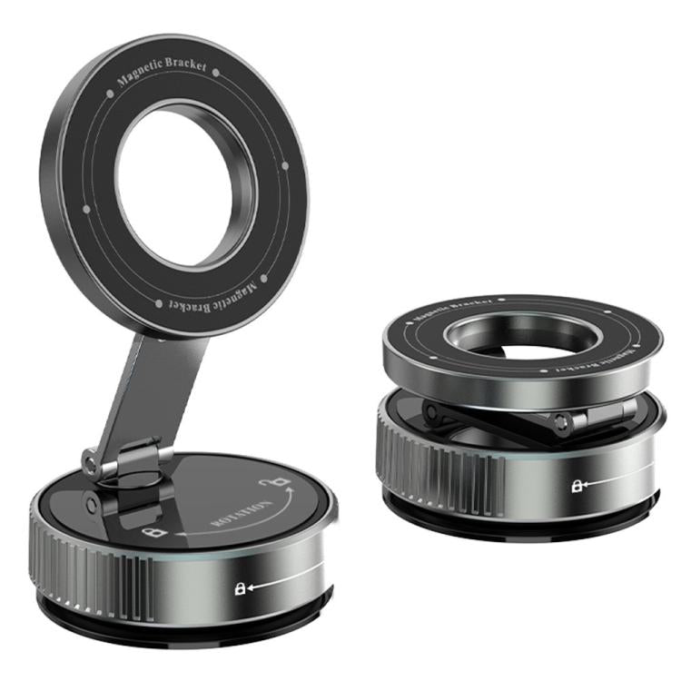 K1 360 Degree Rotation Foldable Navigation Stand Magnetic Car Phone Holder Suction Cup Base, K1