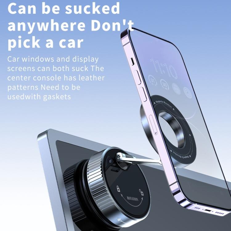 K1 360 Degree Rotation Foldable Navigation Stand Magnetic Car Phone Holder Suction Cup Base, K1