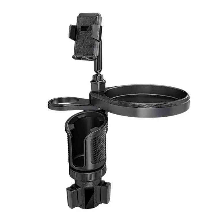 CP242 Universal 4 in 1 Car Phone Holder Cup Holder Tray Stand Car Cup Holder Expansion Tray, CP242
