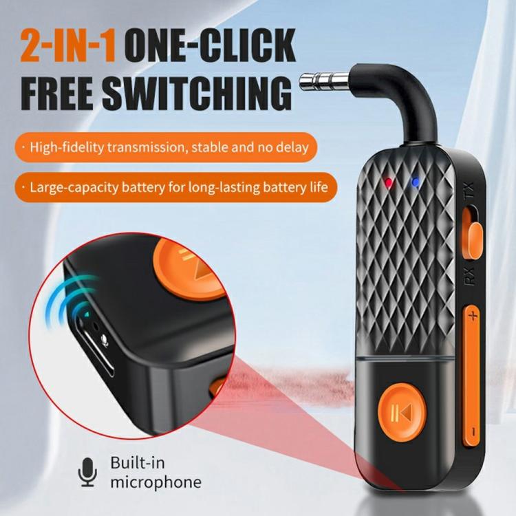 T90 Wireless Audio Transmitter Receiver AUX 3.5mm Car Bluetooth Adapter, T90