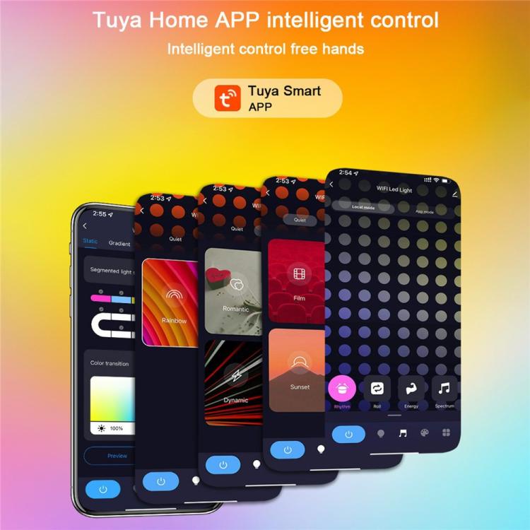 S14 IP65 Waterproof RGBIC WiFi BLE App Remote Control Smart WiFi String Lights 12M 20 Bulbs