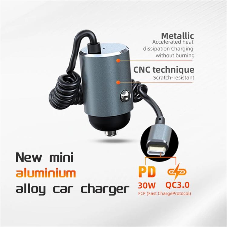 K31 Phones / Tablets PD 30W Super Fast Car Charger Cigarette Lighter Adapter, K31