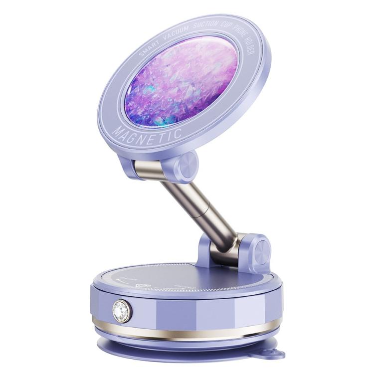SD17 Rhinestone Epoxy Design Starry Sky Pattern Folding Car Phone Navigation Vacuum Suction Holder, SD17 (Black), SD17 (Blue), SD17 (Purple)