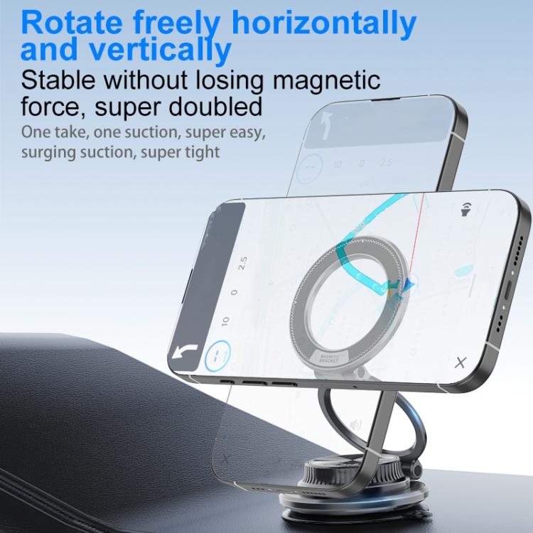 M11 Magnetic Mount Suction Cup Stand Navigation Foldable Car Dashboard Phone Holder
