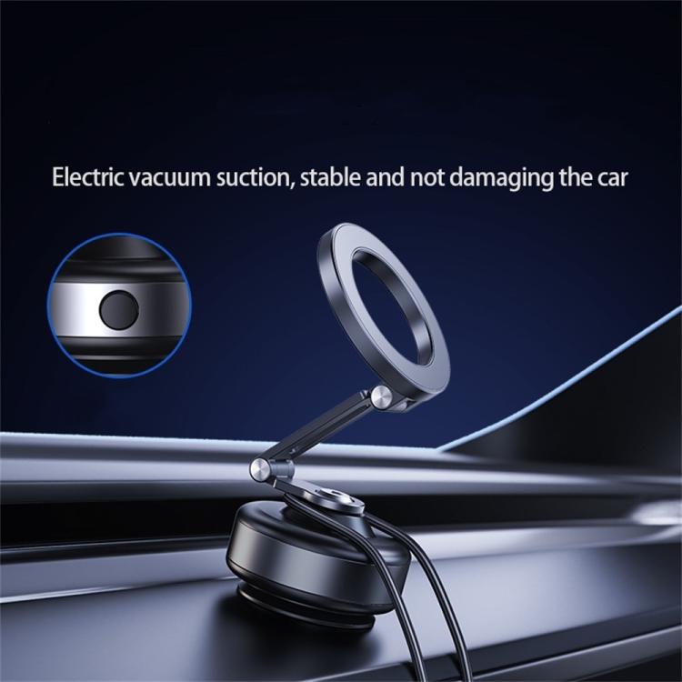 X94 360 Degree Rotating Foldable Electric Vacuum Suction Cup Car Phone Holder, X94 (Black), X94 (Grey)
