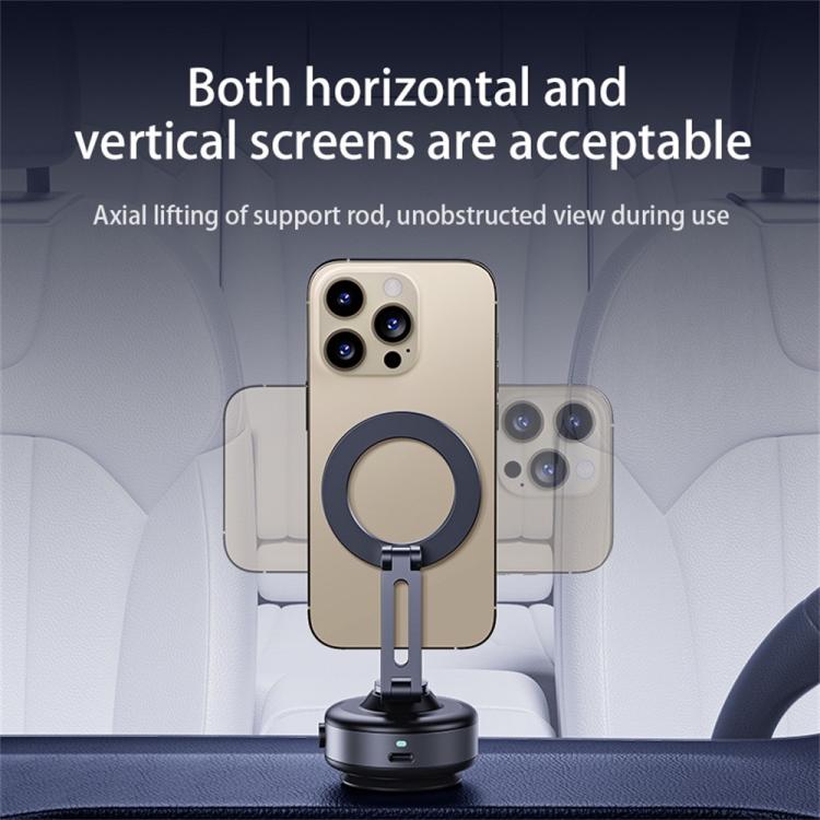 X94 360 Degree Rotating Foldable Electric Vacuum Suction Cup Car Phone Holder, X94 (Black), X94 (Grey)